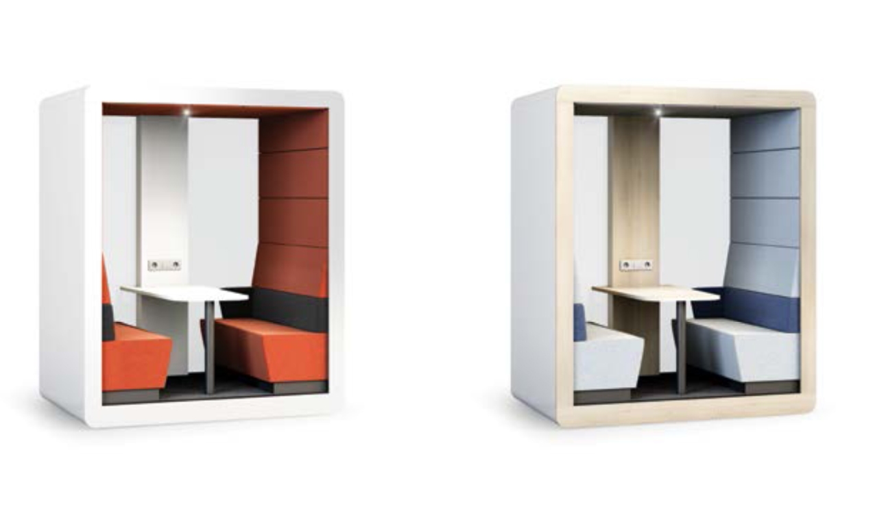 Akustik im Büro. Arbeitsplatz Cube - Die modernsten Büroräume