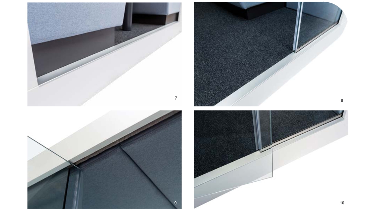 Akustik im Büro. Arbeitsplatz Cube - Die modernsten Büroräume