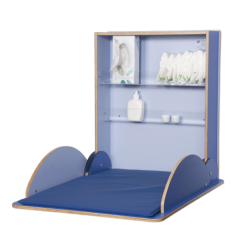 Wandwickeltisch Kawapro. Möbel für Kindergarten, Kinderkrippe